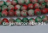 CMJ534 15.5 inches 6mm round rainbow jade beads wholesale