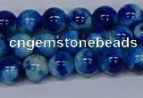 CMJ542 15.5 inches 8mm round rainbow jade beads wholesale