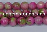 CMJ549 15.5 inches 8mm round rainbow jade beads wholesale