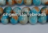 CMJ577 15.5 inches 8mm round rainbow jade beads wholesale