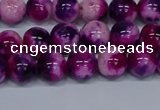 CMJ584 15.5 inches 8mm round rainbow jade beads wholesale