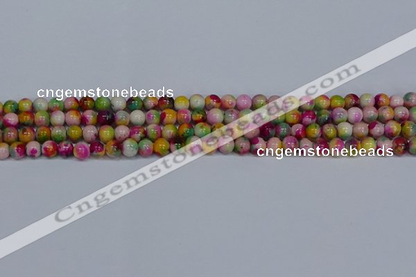 CMJ590 15.5 inches 6mm round rainbow jade beads wholesale