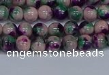 CMJ597 15.5 inches 6mm round rainbow jade beads wholesale