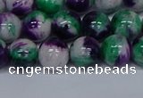 CMJ599 15.5 inches 10mm round rainbow jade beads wholesale