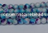 CMJ610 15.5 inches 4mm round rainbow jade beads wholesale