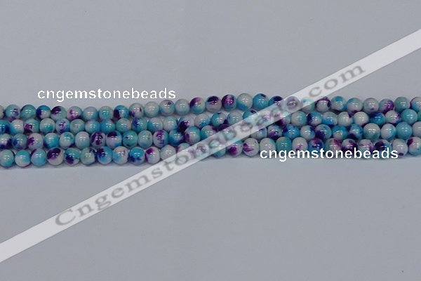 CMJ611 15.5 inches 6mm round rainbow jade beads wholesale