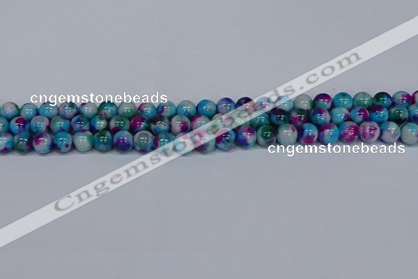 CMJ612 15.5 inches 8mm round rainbow jade beads wholesale