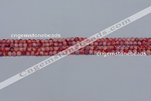 CMJ617 15.5 inches 4mm round rainbow jade beads wholesale