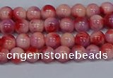 CMJ618 15.5 inches 6mm round rainbow jade beads wholesale