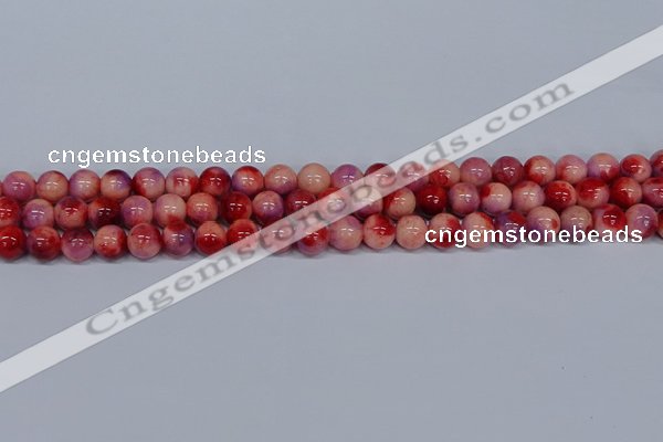 CMJ619 15.5 inches 8mm round rainbow jade beads wholesale