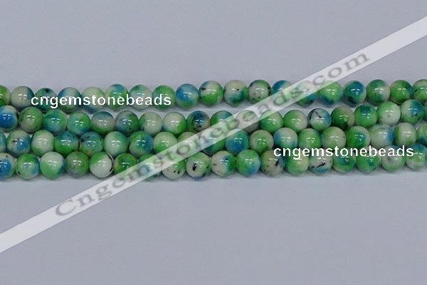 CMJ628 15.5 inches 12mm round rainbow jade beads wholesale