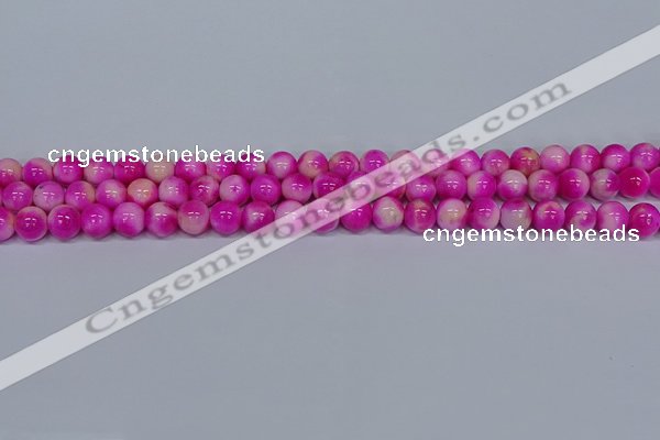 CMJ640 15.5 inches 8mm round rainbow jade beads wholesale