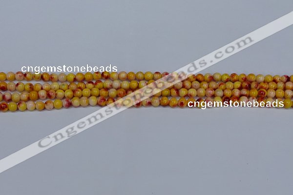 CMJ645 15.5 inches 4mm round rainbow jade beads wholesale