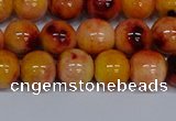 CMJ648 15.5 inches 10mm round rainbow jade beads wholesale