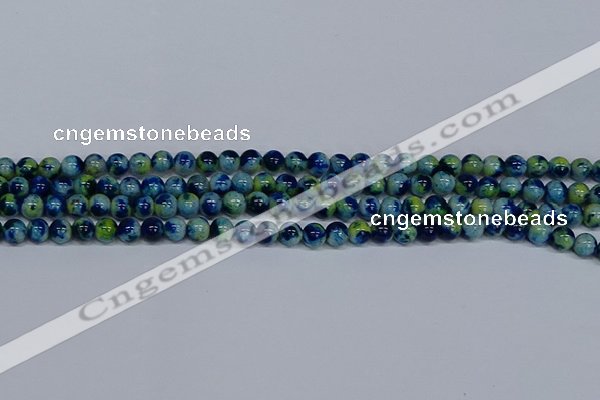 CMJ667 15.5 inches 6mm round rainbow jade beads wholesale