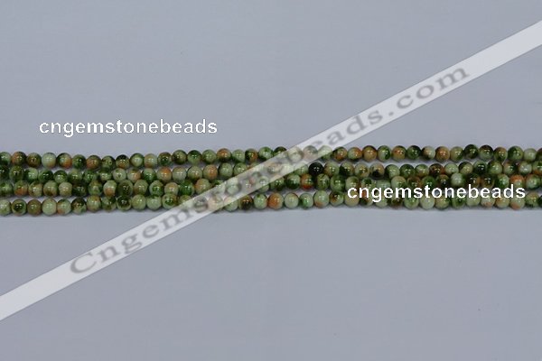 CMJ673 15.5 inches 4mm round rainbow jade beads wholesale