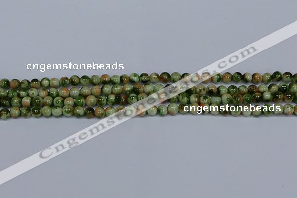 CMJ674 15.5 inches 6mm round rainbow jade beads wholesale