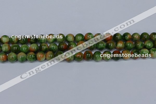 CMJ677 15.5 inches 12mm round rainbow jade beads wholesale