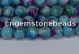 CMJ687 15.5 inches 4mm round rainbow jade beads wholesale