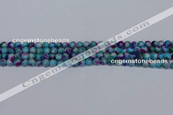 CMJ687 15.5 inches 4mm round rainbow jade beads wholesale