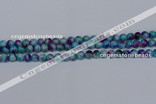 CMJ689 15.5 inches 8mm round rainbow jade beads wholesale