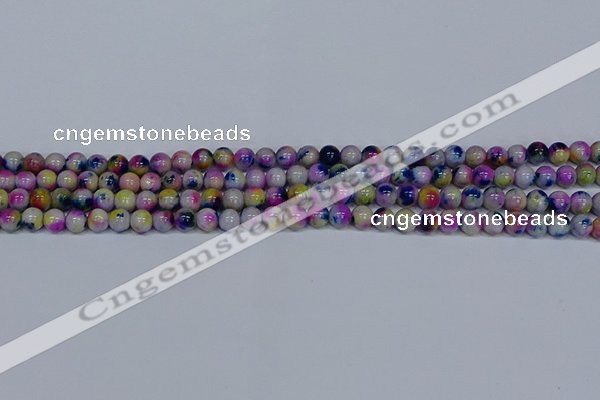 CMJ709 15.5 inches 6mm round rainbow jade beads wholesale