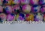 CMJ711 15.5 inches 10mm round rainbow jade beads wholesale