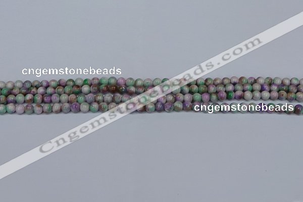 CMJ715 15.5 inches 4mm round rainbow jade beads wholesale