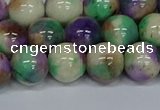 CMJ719 15.5 inches 12mm round rainbow jade beads wholesale