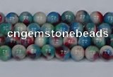 CMJ729 15.5 inches 4mm round rainbow jade beads wholesale