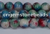 CMJ731 15.5 inches 8mm round rainbow jade beads wholesale