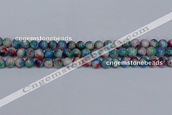 CMJ732 15.5 inches 10mm round rainbow jade beads wholesale