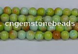 CMJ736 15.5 inches 4mm round rainbow jade beads wholesale