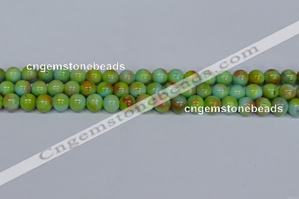 CMJ739 15.5 inches 10mm round rainbow jade beads wholesale