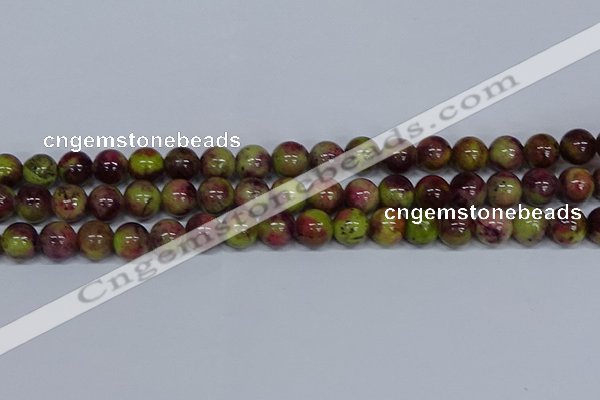 CMJ747 15.5 inches 12mm round rainbow jade beads wholesale