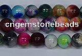 CMJ752 15.5 inches 8mm round rainbow jade beads wholesale