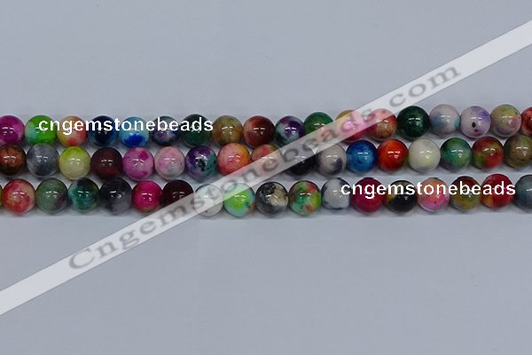 CMJ754 15.5 inches 12mm round rainbow jade beads wholesale