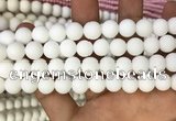 CMJ803 15.5 inches 10mm round matte Mashan jade beads wholesale