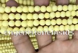 CMJ806 15.5 inches 6mm round matte Mashan jade beads wholesale