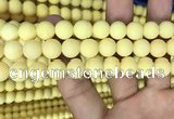 CMJ808 15.5 inches 10mm round matte Mashan jade beads wholesale