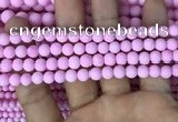 CMJ811 15.5 inches 6mm round matte Mashan jade beads wholesale