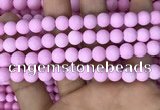 CMJ812 15.5 inches 8mm round matte Mashan jade beads wholesale