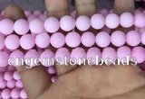 CMJ813 15.5 inches 10mm round matte Mashan jade beads wholesale