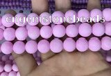 CMJ814 15.5 inches 12mm round matte Mashan jade beads wholesale