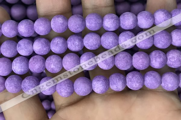 CMJ818 15.5 inches 10mm round matte Mashan jade beads wholesale