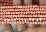 CMJ825 15.5 inches 4mm round matte Mashan jade beads wholesale