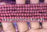CMJ830 15.5 inches 4mm round matte Mashan jade beads wholesale