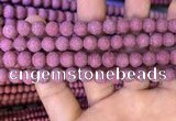 CMJ832 15.5 inches 8mm round matte Mashan jade beads wholesale