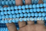 CMJ837 15.5 inches 8mm round matte Mashan jade beads wholesale