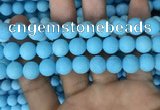 CMJ838 15.5 inches 10mm round matte Mashan jade beads wholesale